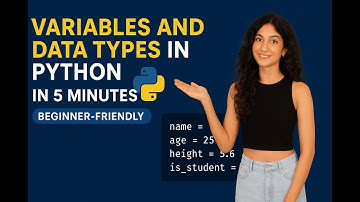 Beginner Python Course – Day 2: Variables & Data Types | Learn Variables and data types in 5 Minutes