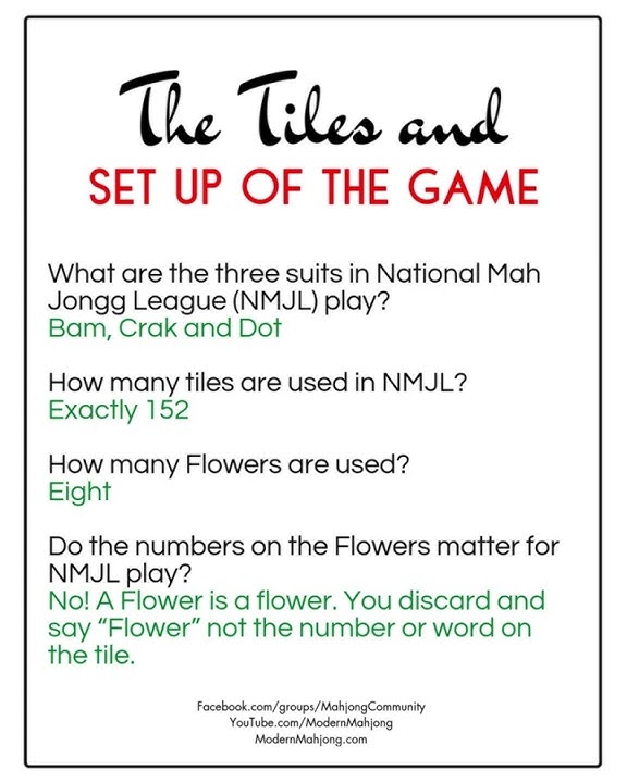 Daily Talk of the Tiles September 17, 2025 Do You Know the NMJL Rules, The Tiles
