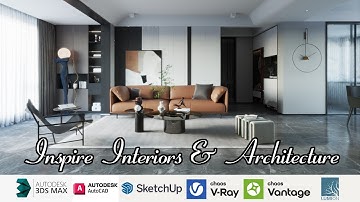 Interior design using SketchUp, 3ds Max, V-Ray rendering, and Chaos Vantage #interiordesign