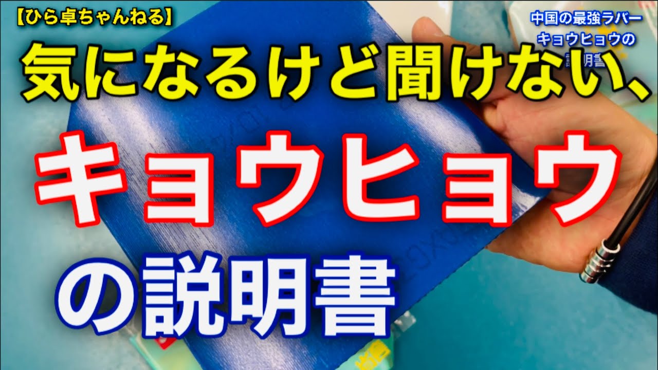 キョウヒョウの説明書！ブルースポンジ？オレンジスポンジ？気になるけど聞けない