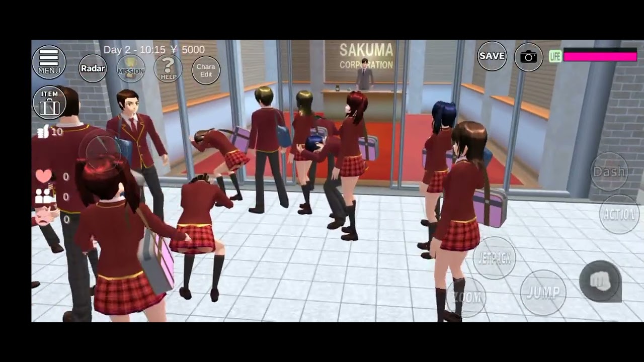 Earthquake in Sakura school simulator season 2