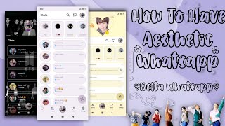 How To Have Aesthetic Whatsapp||Delta Whatsapp||Minimalis & Cute screenshot 4