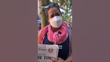 Activist distributes ‘New York Crimes’ to diplomats