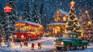 Relaxing Instrumental Christmas Music Playlist & Crackling Christmas Fireplace 🎁 Calm, Relax, Study