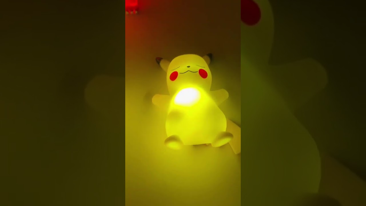 Luz Noturna Pokémon Pikachu Lâmpada Para Crianças 