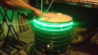 Sound responsive LED drum kit project