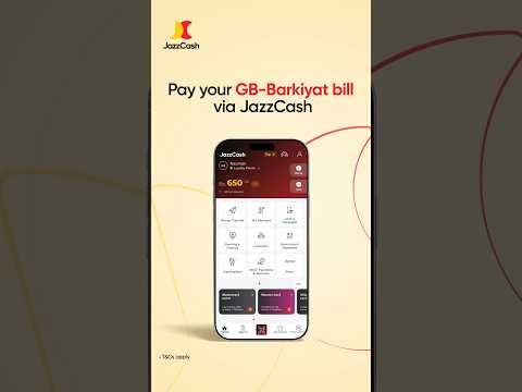 Pay your GB-Barkiyat bill via JazzCash