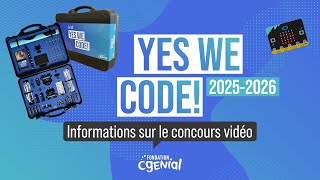 Informations sur le concours vidéo Yes We Code!