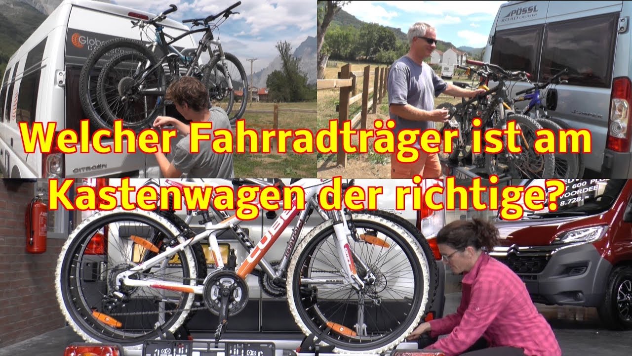 Welcher Fahrradträger ist am Kastenwagen der richtige? - YouTube