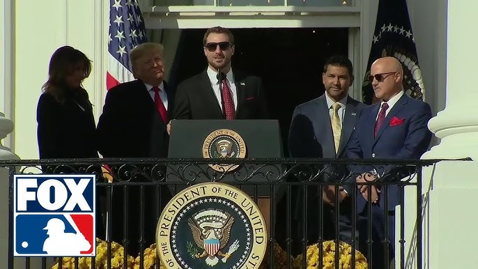 President Trump embraces Kurt Suzuki for MAGA hat at the White House 