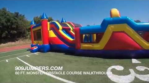 909 JUMPERS: 60 FT. MONSTER OBSTACLE COURSE