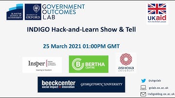 INDIGO Hack and Learn Show and Tell event
