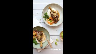 Lamb Shanks With Sones Satay Sauce