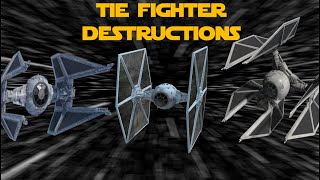 Star Wars Tie Fighter Destruction Count