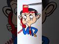 Mr bean mind refresh drawing #viralshort #art #craft