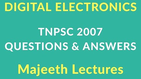 TRB 2007 Q&A DIGITAL ELECTRONICS