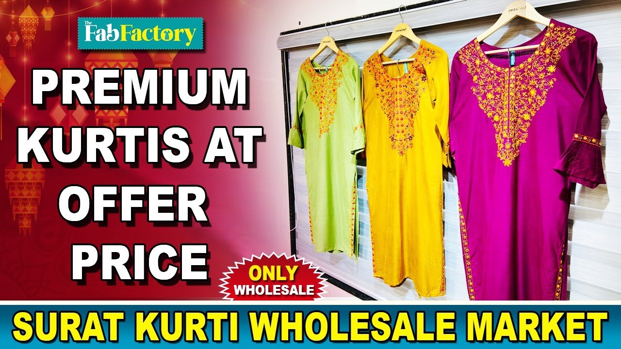 Surat kurti wholesale market || kurti manufacturer in surat - YouTube
