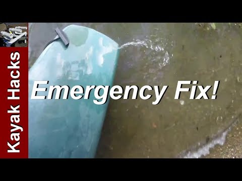 Kayak Sinking - Emergency Repair to fix Kayak Leak