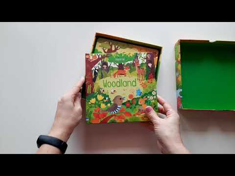 Usborne - Book &amp; 3 Jigsaw Woodland Book&amp;3 Jigsaw