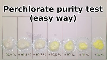 Perchlorate purity test HCl Drop