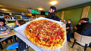 WIN 2000 CASH IF YOU CAN BEAT DENMARK'S BIGGEST PIZZA CHALLENGE! | BeardMeatsFood