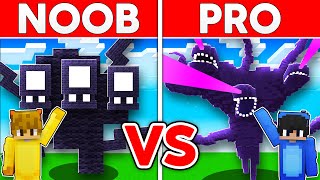 Noob vs Hacker: I Cheated In A Wither Storm Build Challenge!