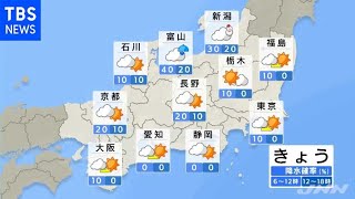 【1月24日 朝 気象情報】これからの天気