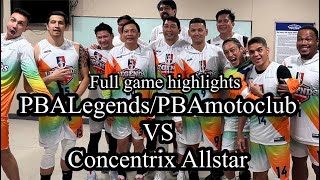 PBA Legends | PBAmotoclub VS Concentrix Allstar