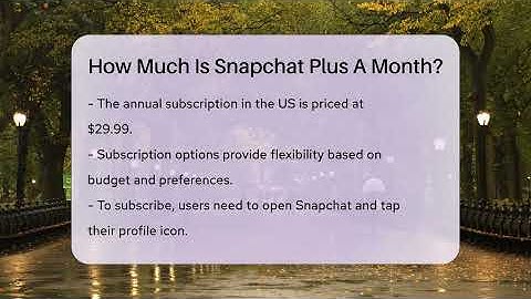 How Much Is Snapchat Plus A Month? - Everyday-Networking