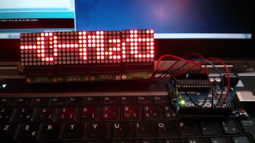 MAX7219 example on 3d printed frame