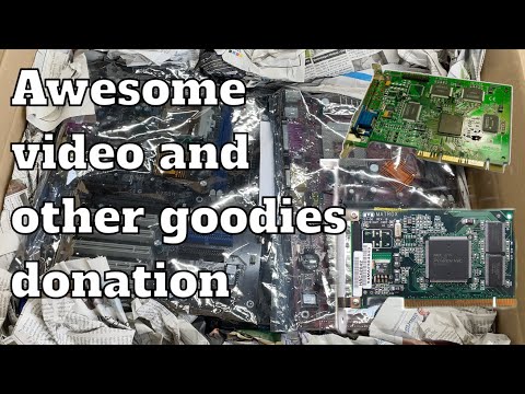 Awesome video goodies donated to the channel