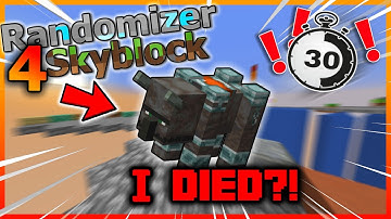 I Finally DIED On Skyblock, But Every 30 Seconds I Get A Random Item!?