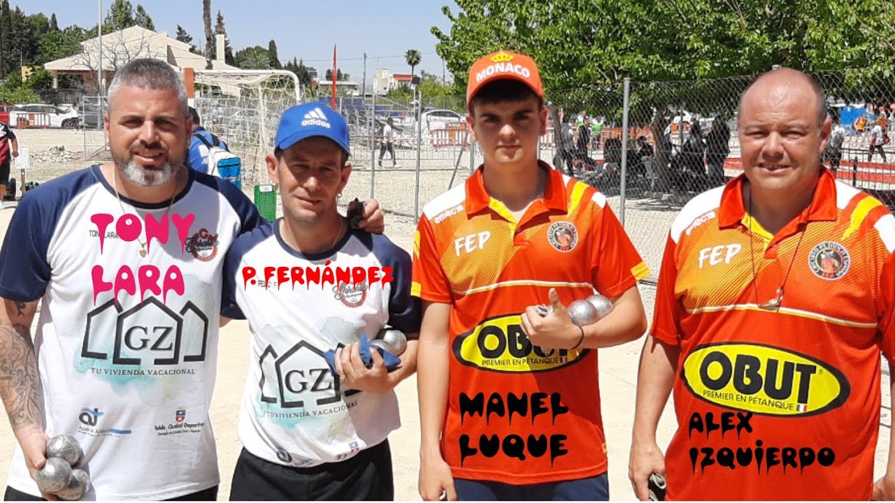 TOP☆☆☆☆ COSTA CALIDA 👈  IV OPEN INTERNACIONAL DE PETANCA,  M.LUQUE Y A.IZDO VS P. FDEZ  Y TONY LARA