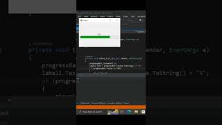 C# Progress bar | loading page in C# | with coding video # #csharp # #coding