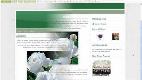 Webs.com Site Builder Tutorial Video.