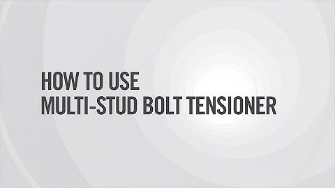 Boltight - How to Use Multi-Stud Bolt Tensioner