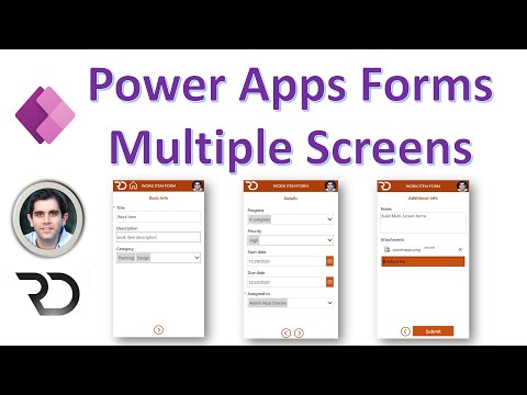 Multiple Screen Form Control in Power Apps