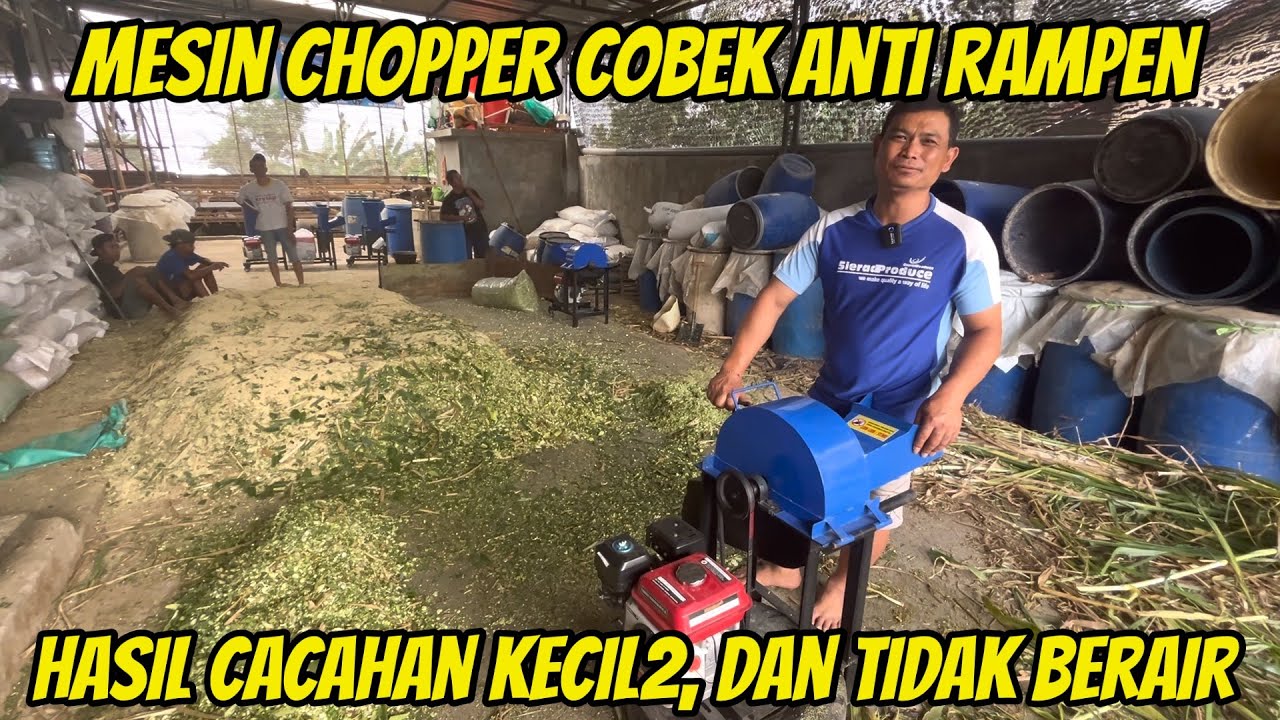 MESIN CHOPPER COBEK ANTI RAMPEN HASILNYA KECIL KECIL DAN TIDAK BERAIR