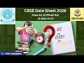 Date Sheet - grade X and XII 2026
