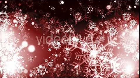 Red Snowflakes Motion Graphics