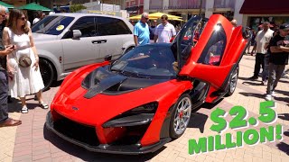$2.5 MILLION DOLLAR MCLAREN SENNA SHUTS DOWN EXOTIC CAR MEET!!!