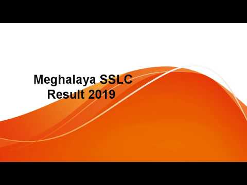 Meghalaya 10th Result 2019, Meghalaya SSLC Result 2019, Meghalaya Board SSLC Result 2019 Date