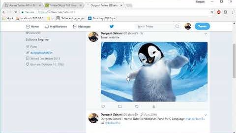 Twitter api in php part 6: Tweet/post status on twitter with file