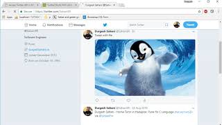 Twitter api in php part 6: Tweet/post status on twitter with file