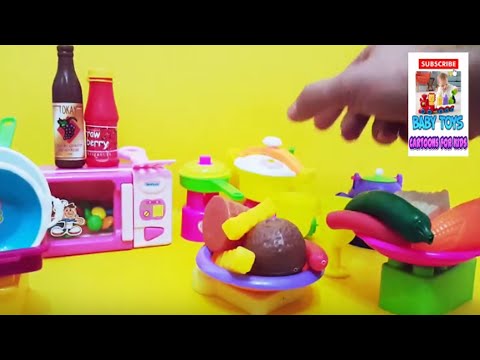 Baby Doll Kitchen Cart Food Cooking Toys Baby Doli Play