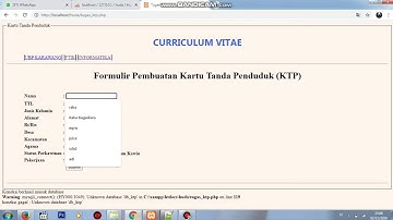 UTS PEMROGRAMAN WEB "Form Input Data KTP"