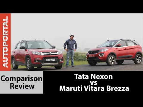 Tata Nexon vs Maruti Vitara Brezza - Test Drive Comparison Review - Autoportal