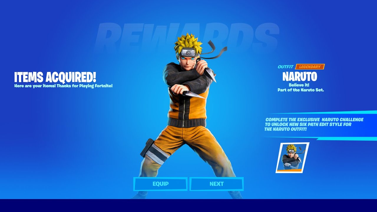 CLAIM *FREE* NARUTO SKIN IN FORTNITE! (How To Get Naruto Skin) YouTube