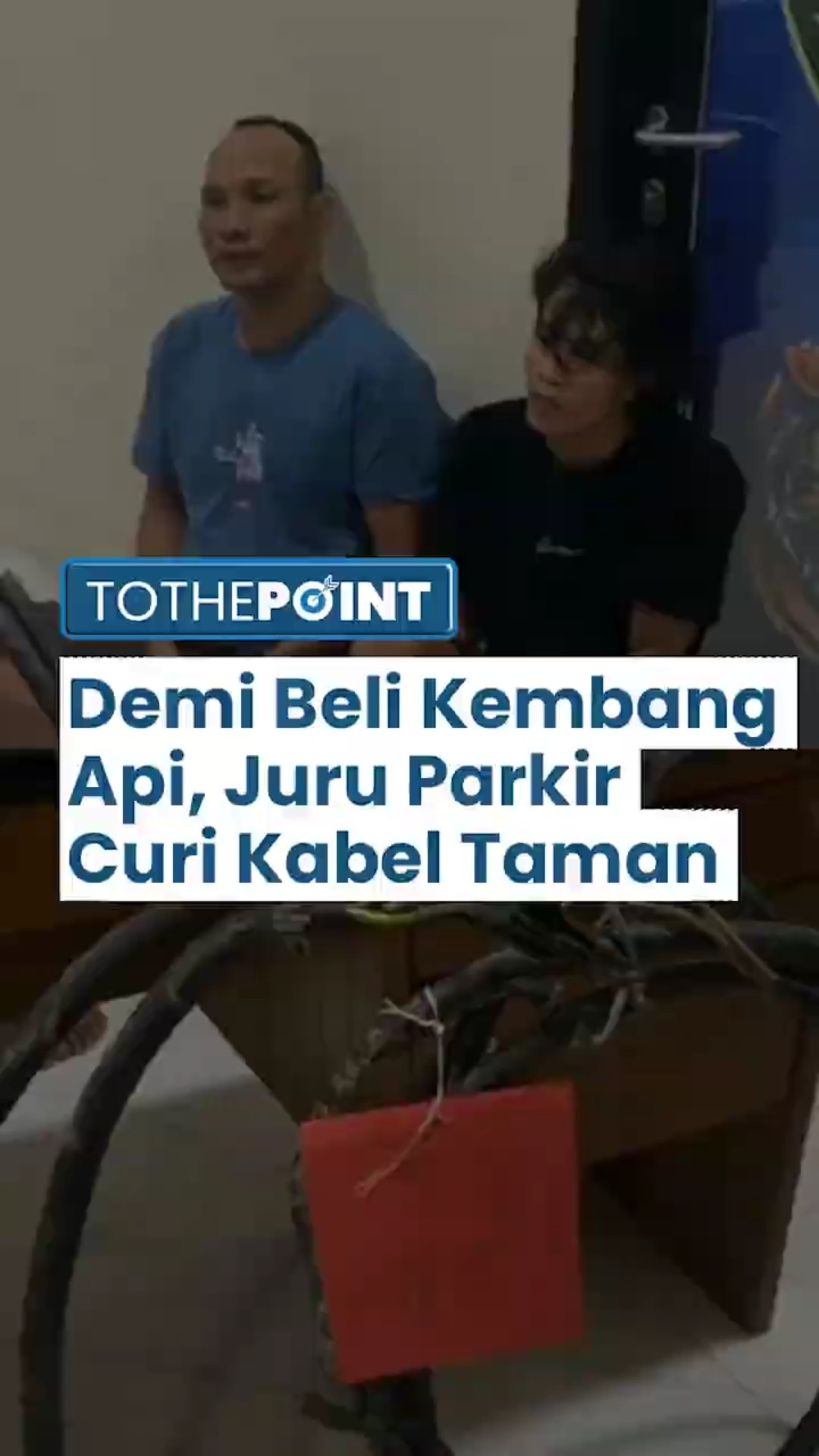 Juru Parkir Curi Kabel Taman Milik Dinas Perkimtan Palembang, Ngaku cuma Buat Beli Kembang Api Anak