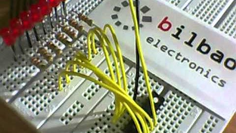 Secuencia de leds  PIC16F628A